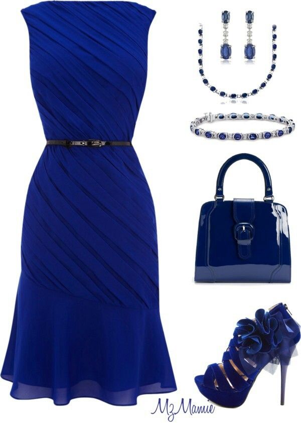 Pretty blue dress | Prendas elegantes, Trajes elegantes, Moda estilo