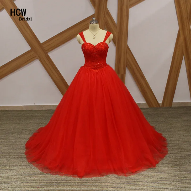 Aliexpress.com : Buy Amazing Red Puffy Tulle Quinceanera Dresses 2019