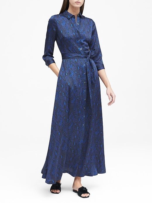 BANANA REPUBLIC MAXI SHIRT DRESS $ 95.00 | Refined clothing, Casual