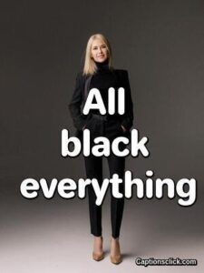100+Best Black Dress Captions For Instagram-Outfit - Captions Click