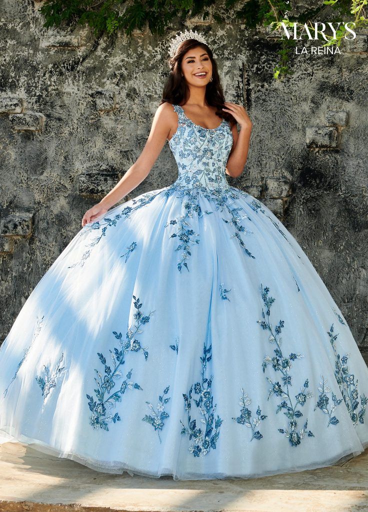 Floral Embroidered Quinceañera Dress | Mary’s Bridal Style MQ2102