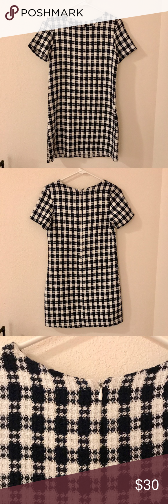 Boohoo black and white dress Boohoo dress: perfect condition Size small