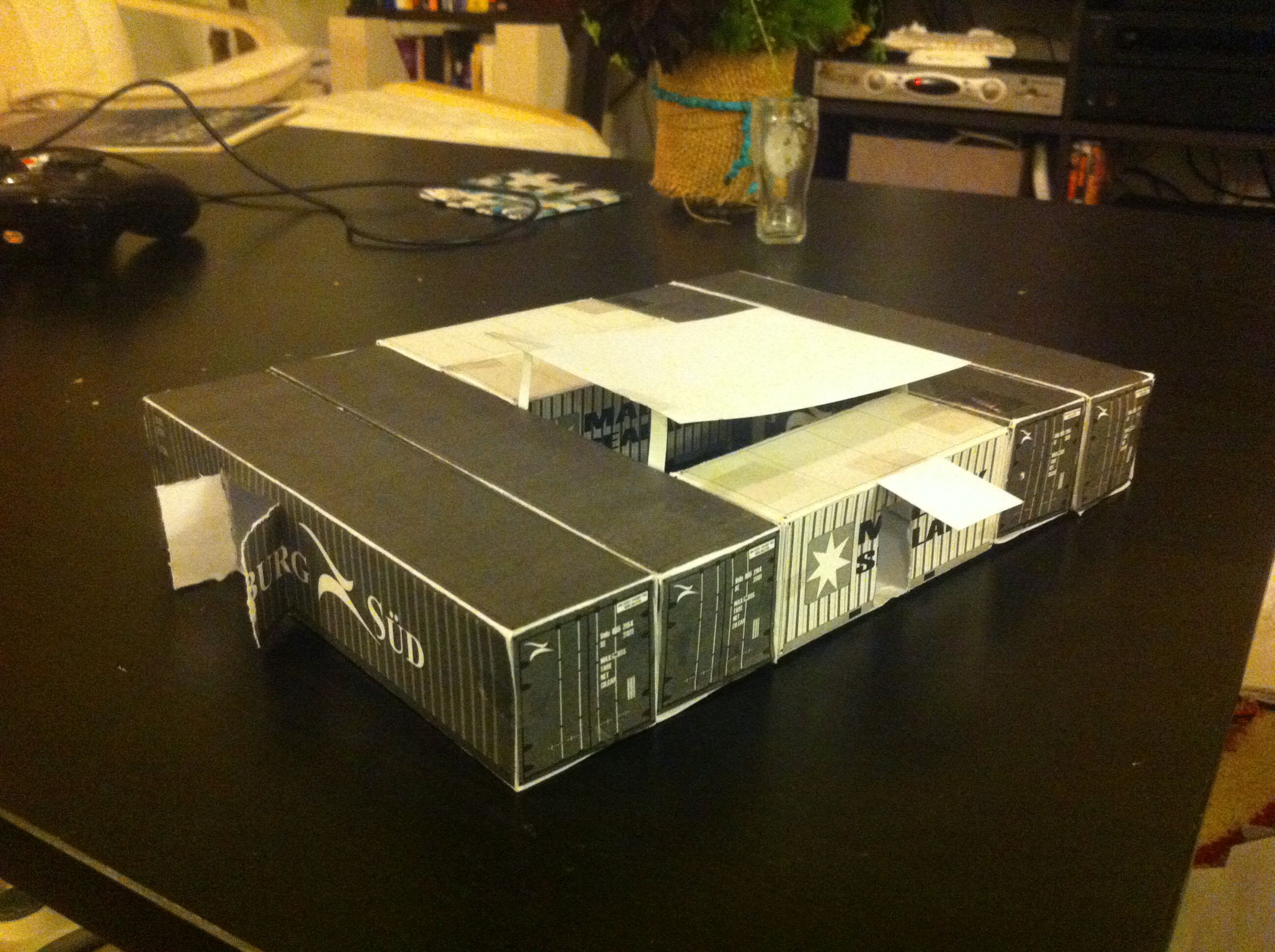 Mock up for container home I designed.