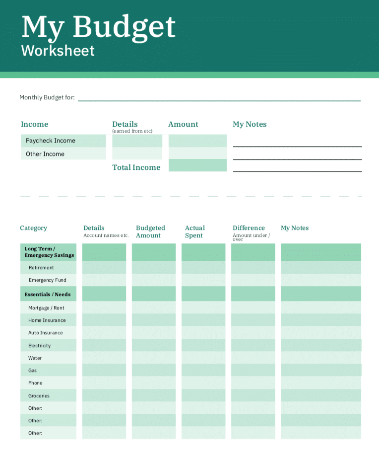 7 Of The Best Budget Templates And Tools | Budgeting, Budget template