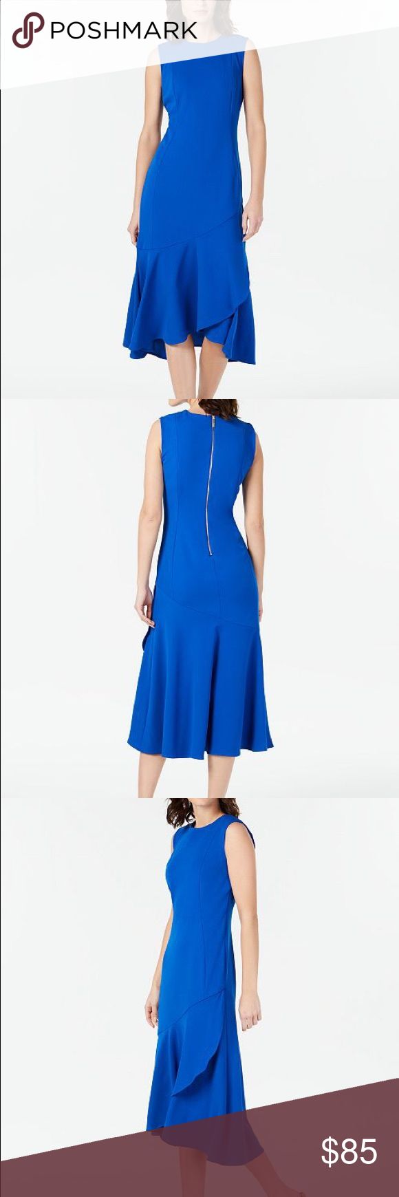 Calvin Klein royal blue dress 6 | Royal blue dress, Dresses, Royal blue