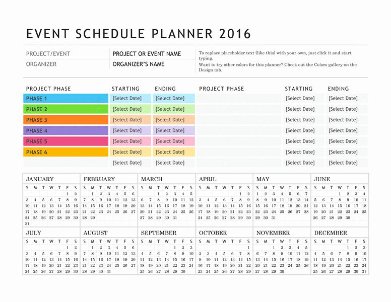 √ 24 Free event Calendar Template in 2020 | Event planning calendar